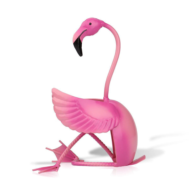 Flamingo wine rack wrought iron