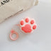 Cute Cartoon Cat Paw Bluetooth Earphone Case